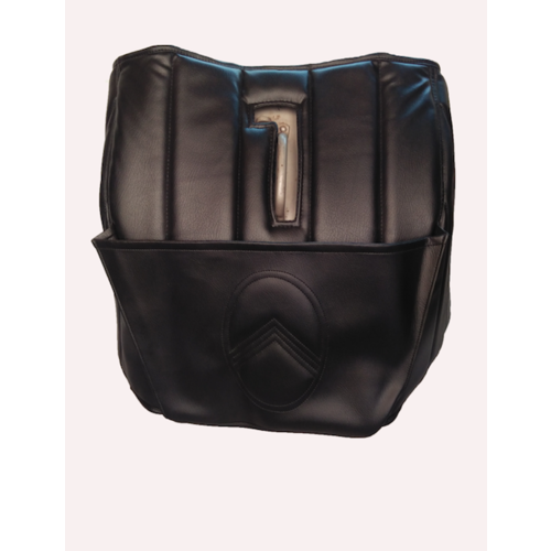  Citroën HY Housse insonorisante recouvrant la separation moteur skai noir couture en bande avec pochette pour carte (logo Citroën) Citroën HY 