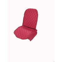 thumb-Original seat cover set for rear bench in red leatherette Dyane Citroën 2CV-3