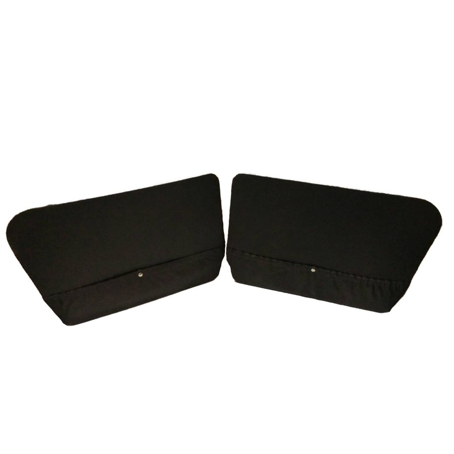 Set of 2 doorpanels black leatherette for Acadiane-1