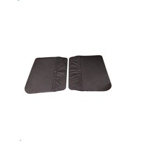 thumb-Set of 2 doorpanels black leatherette for Acadiane-2