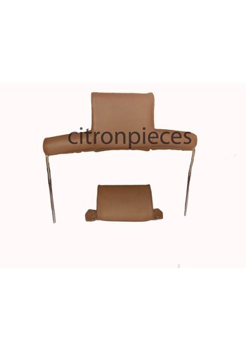  Citroën ID/DS Head rest with brown leather trimming wide model 2 pieces Citroën ID/DS 
