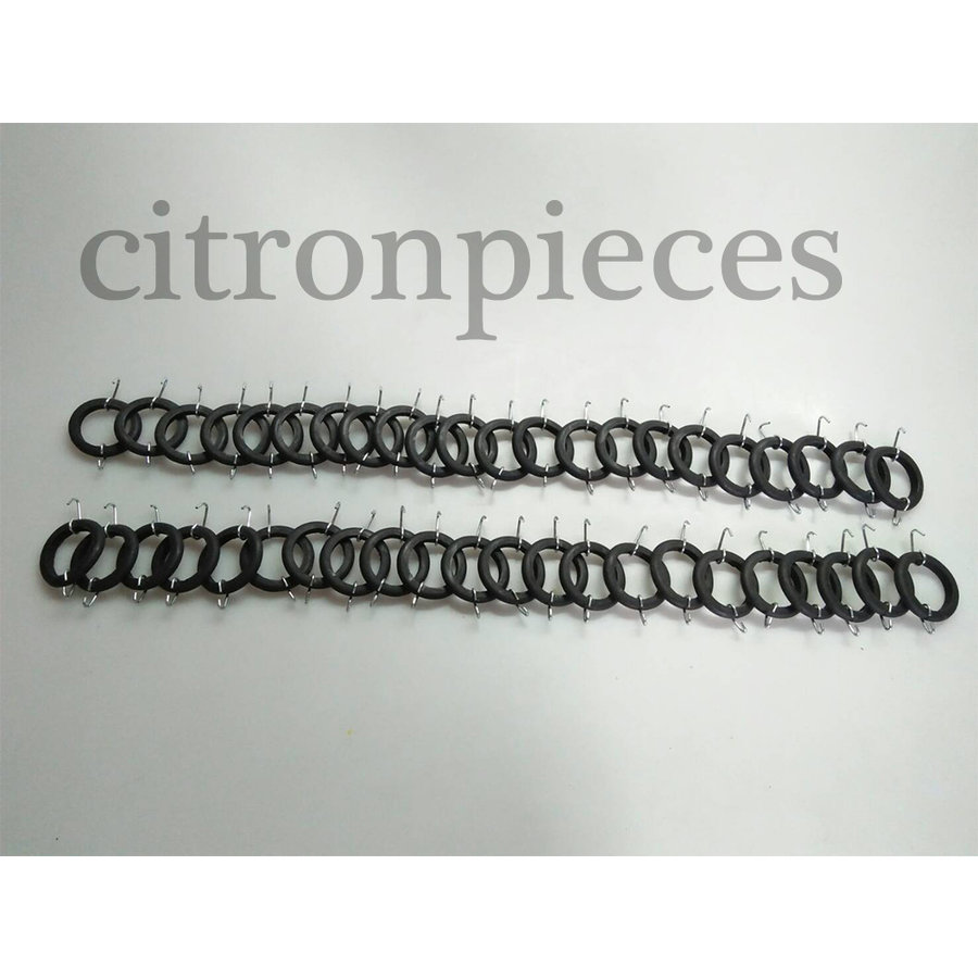 Satz von 44 Spanngummibänder einschließlich der Haken für Sitz Dyane/Ami6/HY Citroën 2CV-3