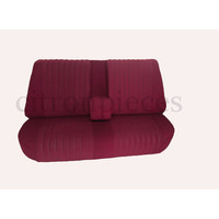 thumb-Mounted rear bench in red cloth (central part 2 tones) Citroën ID/DS-1