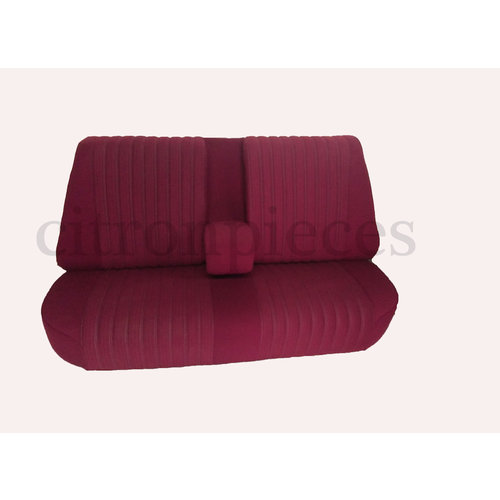  ID/DS Mounted rear bench in red cloth (central part 2 tones) Citroën ID/DS 