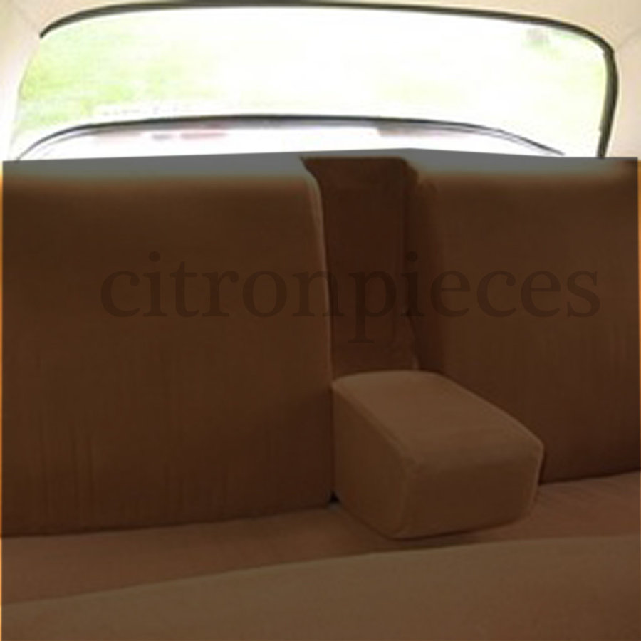 Sitzbezugsatz für Hinterbank Stoff-bezogen caramel (1 Farbton): Sitz 1 Teil Rückenlehne 4 Teile Waffel-Modell Citroën ID/DS-1