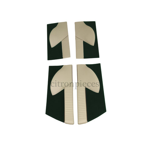  Citroën ID/DS Set of 4 door cards in green cloth (pallas) Citroën ID/DS 