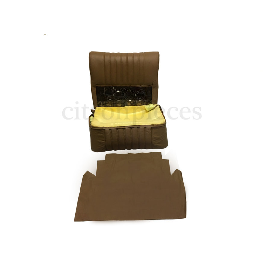 Voorstoelhoes half gemonteerd bruin leer Citroën ID/DS-2