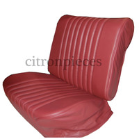thumb-Originele hoes set voor 1 voorstoel rood leer (zitting leuning achterplaatvoor spiraalveren rugleuning) Citroën ID/DS-2