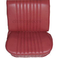 thumb-Original Sitzbezug Satz für Vordersitz lederbezogen rot (Sitz Rückenlehne Abschlussfüllung für Feder-Rücken) Citroën ID/DS-1