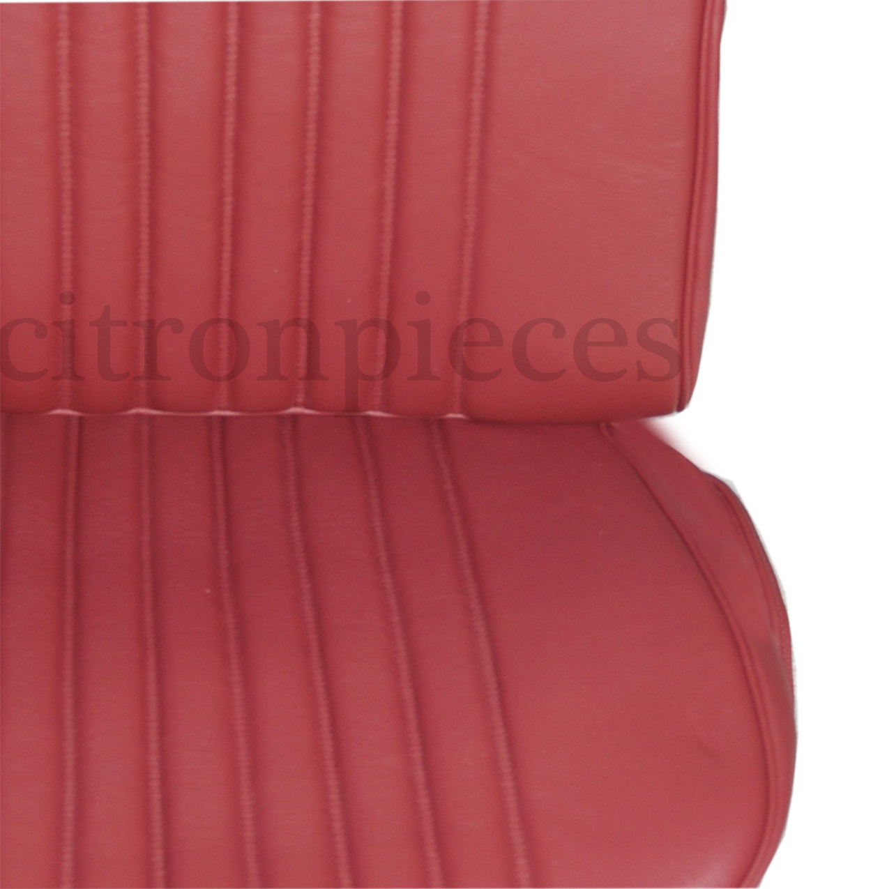 Bezug Vordersitze satz- Sitzfläche und Rücken- Leder braun