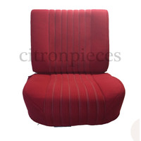 Voorstoelhoes rood stof gemonteerd Citroën ID/DS