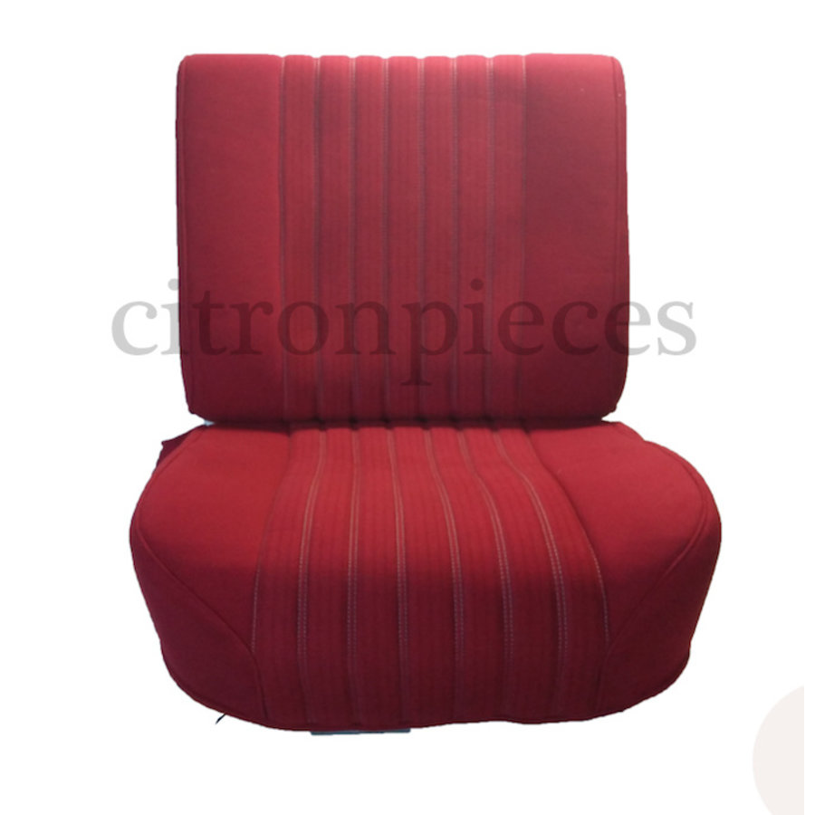 Front seat fully mounted pallas 70-73 red cloth Citroën ID/DS-1