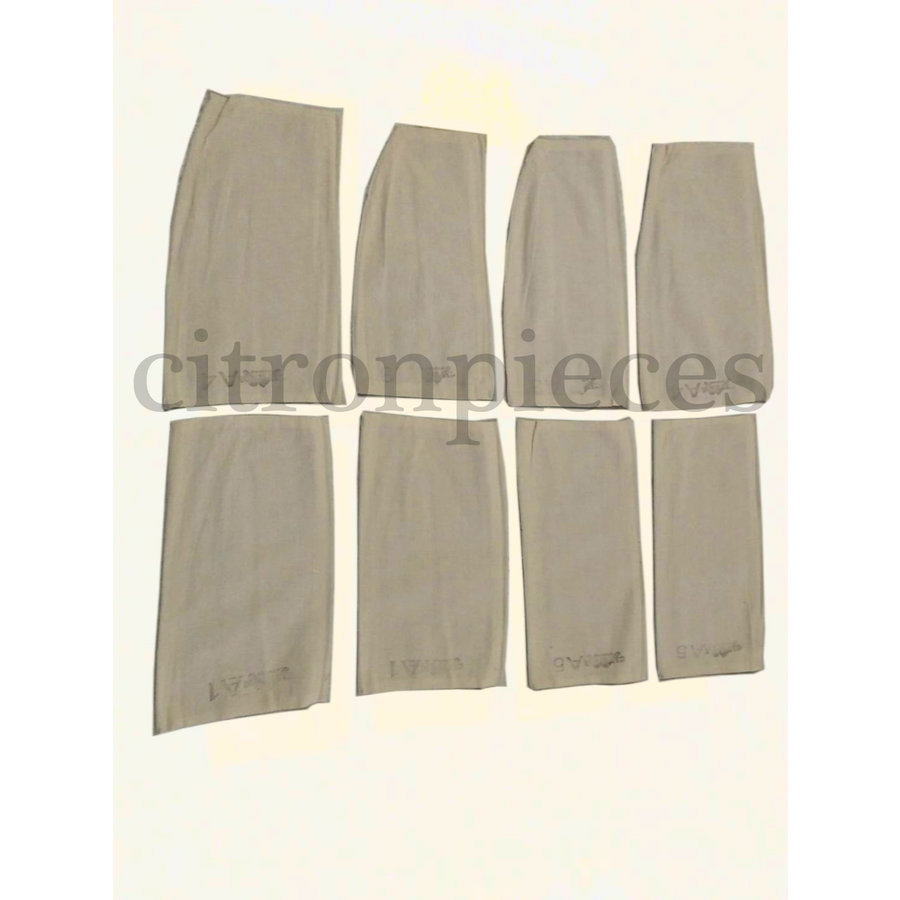 4 supports en jute pour banquette de DYANE Citroën 2CV-1
