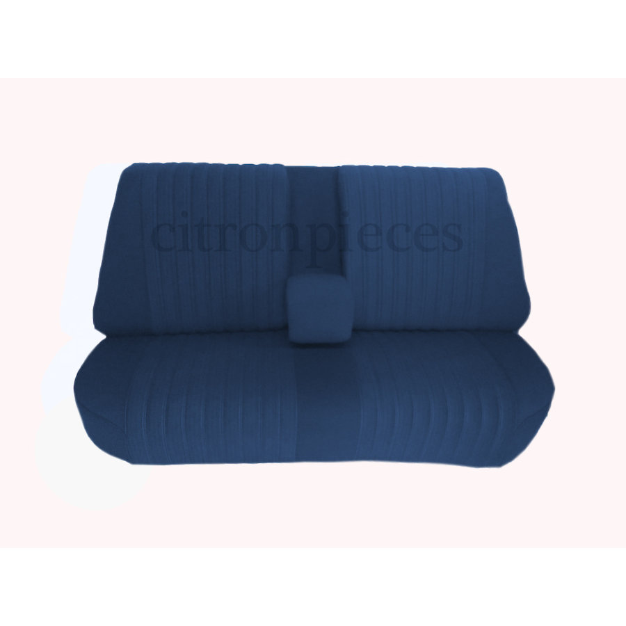 Rear bench fully mounted pallas 70-73 blue cloth Citroën ID/DS-1