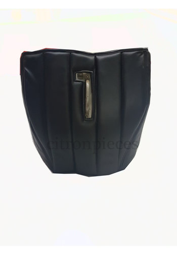  Citroën HY Housse insonorisante recouvrant la separation moteur skai noir couture en bande sans pochette pour carte (logo Citroën) Citroën HY 