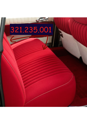  Citroën ID/DS Rear bench cover Pallas 1969 red cloth (one tone of red) Citroën DS 