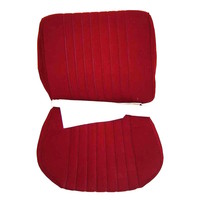 thumb-Garniture siège AV en étoffe rouge unie pour assise + dossier Panneau de fermeture en simili blanchâtre Pallas 1969Citroën DS RAL 3004-2