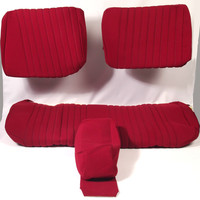 thumb-Garniture pour banquette AR en étoffe rouge unie pour assise 1 pièce dossier 4 pièces Citroën ID/DS-2