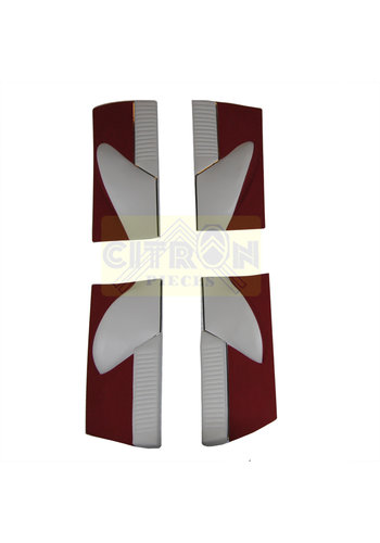  Citroën ID/DS Set deurschotten rood stof Citroën ID/DS 
