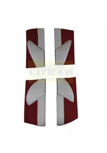  Citroën ID/DS Set of 4 door cards in red cloth (pallas) Citroën ID/DS 