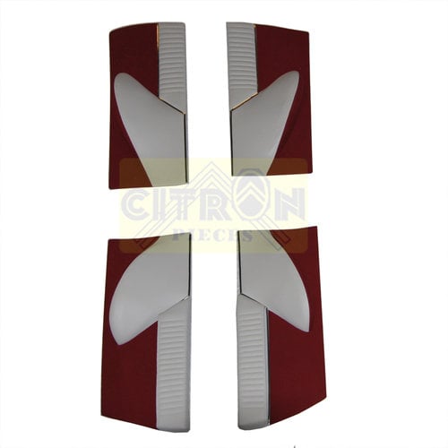  Citroën ID/DS Set of 4 door cards in red cloth (pallas) Citroën ID/DS 