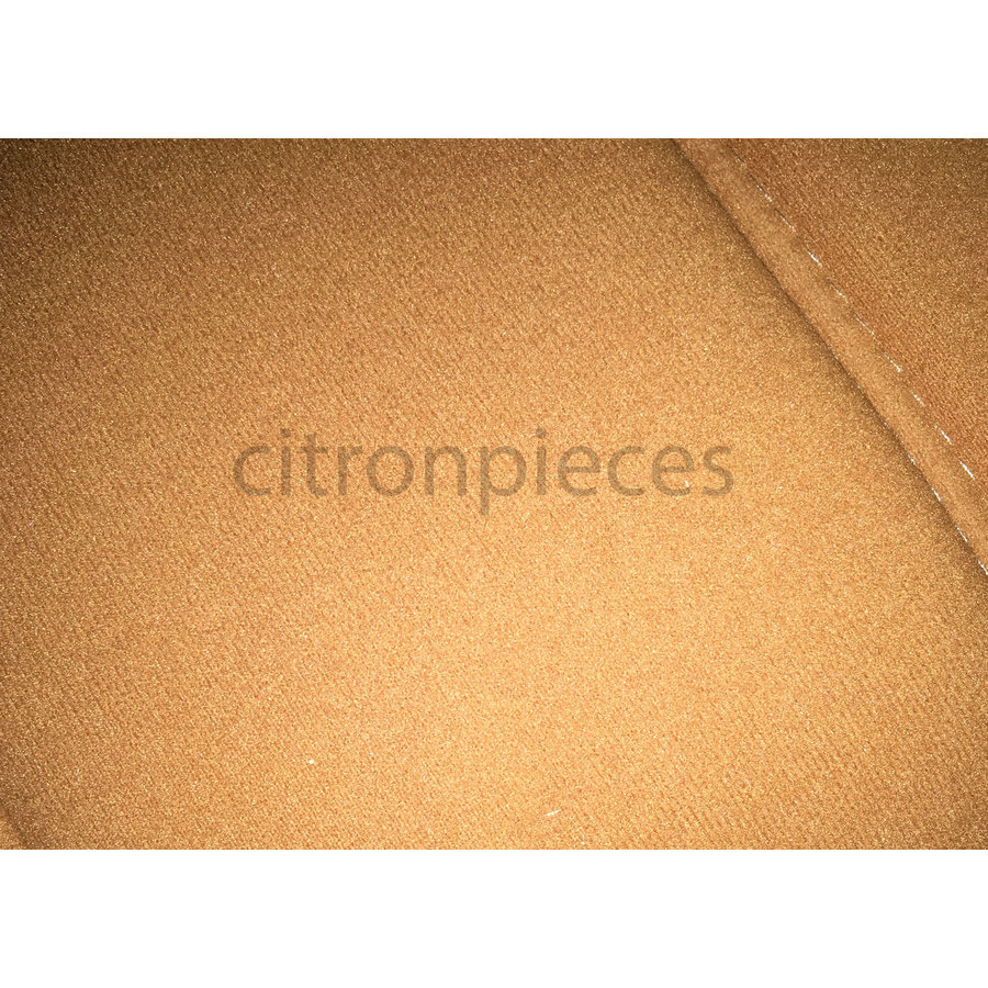 Garniture siège AV en étoffe jaune unie pour assise + dossier Panneau de fermeture en simili blanchâtre Citroën ID/DS-2