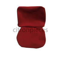 thumb-Front seat cover old model bright red cloth Citroën ID/DS,  till 9/68-3