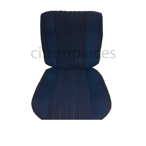  ID/DS Garniture siège AV PA en étoffe bleu (partie centrale en deux tons) pour assise + dossier Panneau de fermeture en simili blanchâtre Citroën ID/DS 