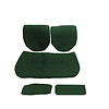 ID/DS Garniture pour banquette AR en étoffe vert unie pour assise 1 pièce dossier 4 pièces imprimé gauffre Citroën ID/DS