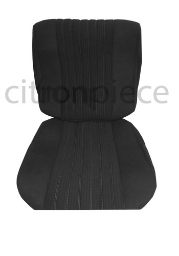  ID/DS Sitzbezugsatz für Pallas Vordersitz Stoff-bezogen grau (Mittelteil mit Bahnen): Sitz + Rückenlehne + Abschlussfüllung in weißemTarga Citroën ID/DS 