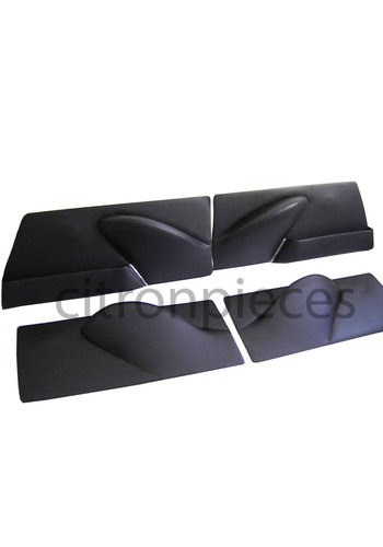  Citroën ID/DS Door card set (not flat) black leatherette Citroën ID/DS 