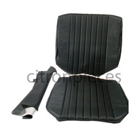 thumb-Original Sitzbezug Satz für Vordersitz Targa-bezogen schwarz (Sitz Rückenlehne Abschlussfüllung für Schaum-Rücken) Citroën ID/DS-1