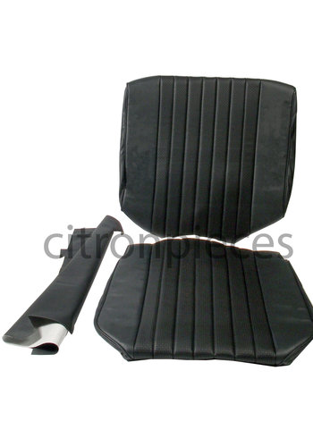  ID/DS Original Sitzbezug Satz für Vordersitz Targa-bezogen schwarz (Sitz Rückenlehne Abschlussfüllung für Schaum-Rücken) Citroën ID/DS 