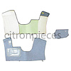 Citroën ID/DS Front carpet with foam for non-Pallas with mushroom brake pedal Citroën ID/DS