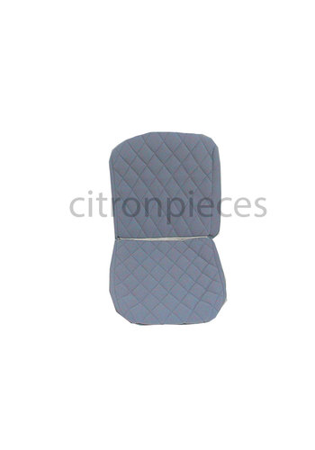  2CV Original seat cover set for front R seat (2 round angles) in gray cloth Charleston Citroën 2CV 