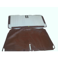 thumb-Housse d'origine pour banquette AR repliable en simili marron pour Dyane Citroën 2CV - Copy-1