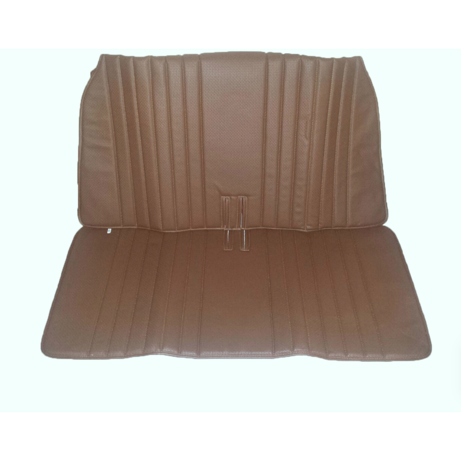Original seat cover set in brown leatherette for foldable rear bench Dyane Citroën 2CV - Copy-3