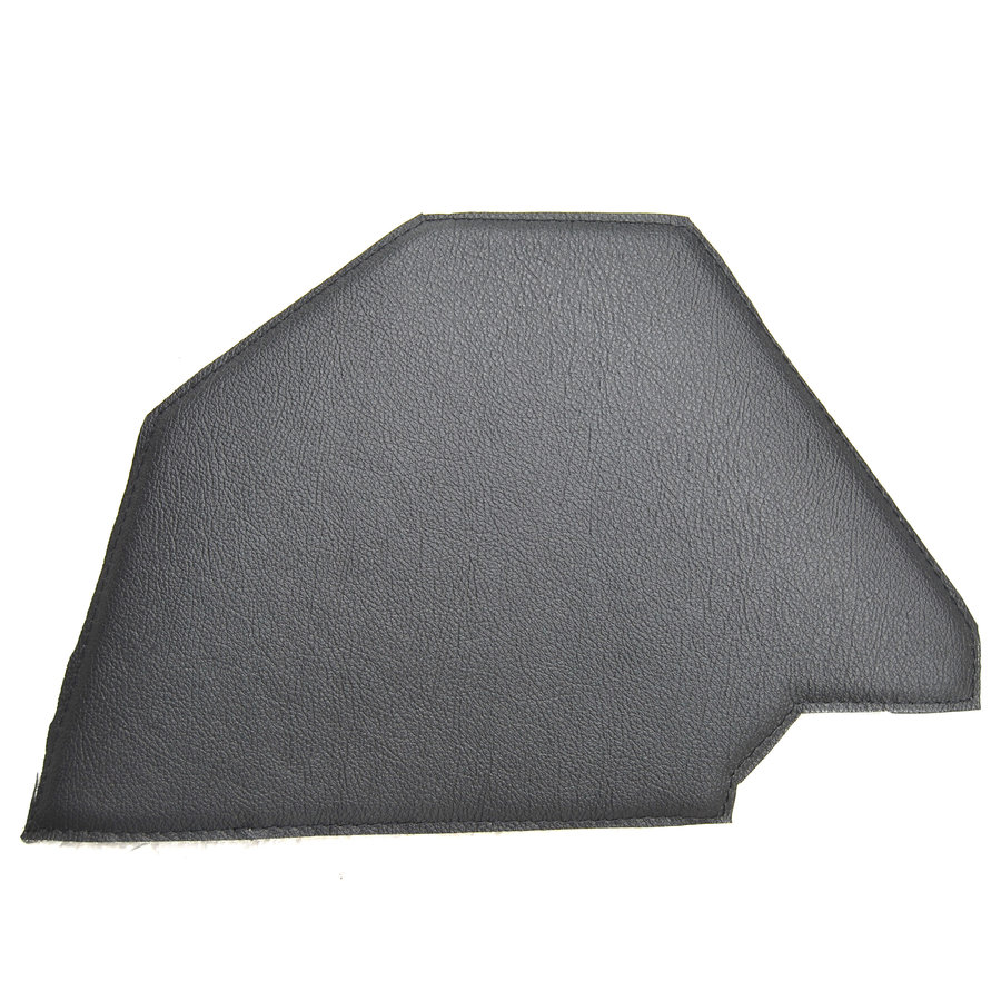 Bekleding schutbord, gelijkend materiaal, verbeterde pasvorm voor Citroen 2CV zwart  (6 delige set)  1976- eind-2