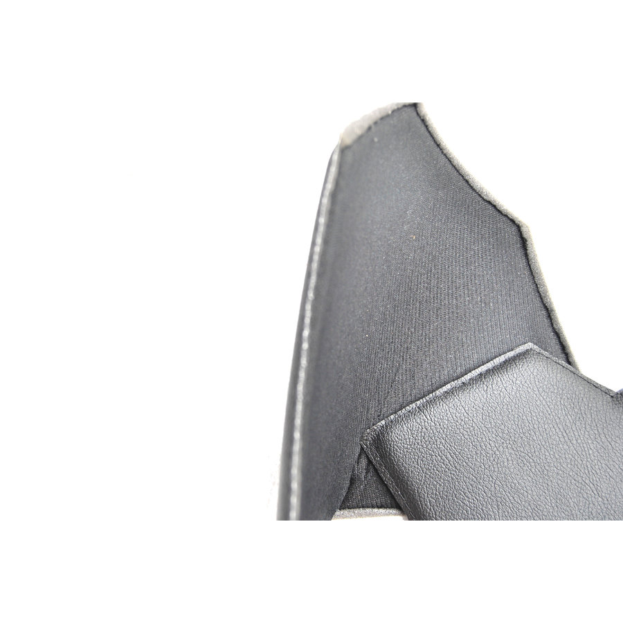 Bekleding schutbord, gelijkend materiaal, verbeterde pasvorm voor Citroen 2CV zwart  (6 delige set)  1976- eind-7