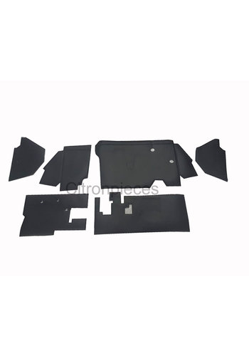  Citroën 2CV Trim set for bulkhead , nicer print, 2CV, 6 piece set, 1976 -> end. 