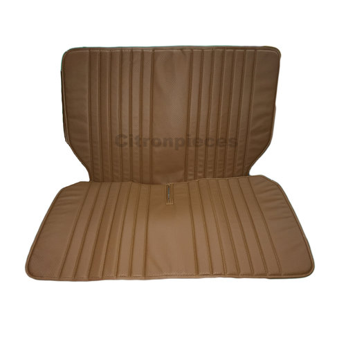 Citroën 2CV Original seat cover set for rear bench in brown leatherette DYANE Citroën 2CV 