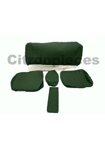  ID/DS Garniture pour banquette AR en étoffe vert unie pour assise 1 pièce dossier 4 pièces Citroën ID/DS 