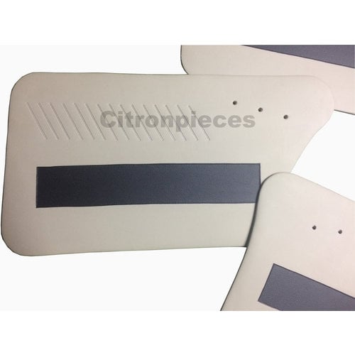  Citroën Ami Set of 4 door panels in white with black - Ami 6 
