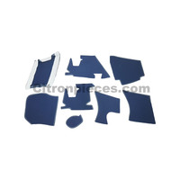 thumb-Vollständiger Bodenbezug Satz blau (mechanisch/hydraulisch/mit Einspritzung) Citroën ID/DS Ral 5003-2