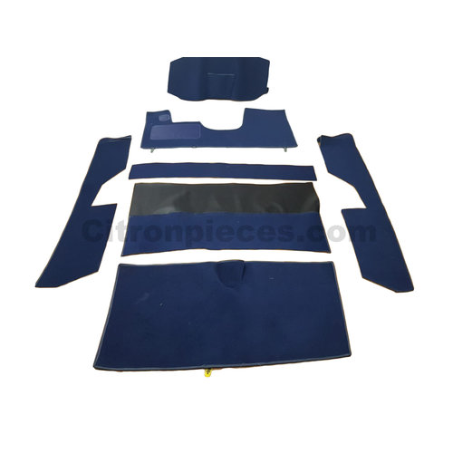  Citroën ID/DS Full carpet set without foam blue Citroën ID/DS Ral 5003 