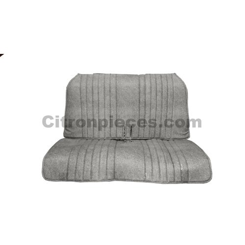  Citroën 2CV Seat cover set, front and rear, blue denim, open sides, 2CV. 