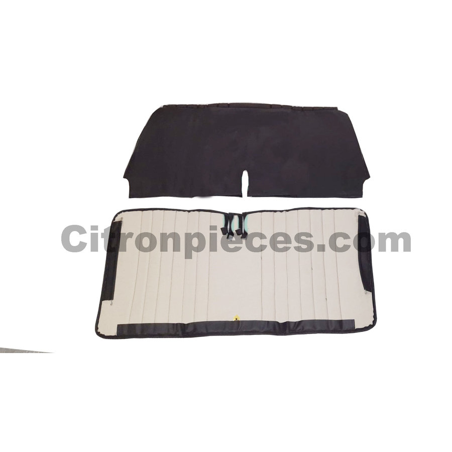 Housse d'origine pour banquette AV en simili noir pour DYANE Citroën 2CV --2