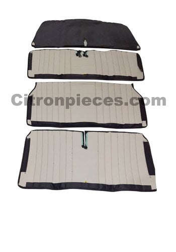  Citroën 2CV Housse d'origine pour banquette AV en simili noir pour DYANE Citroën 2CV 