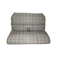 thumb-Original seat cover set for rear bench in gray cloth Charleston Citroën 2CV-4