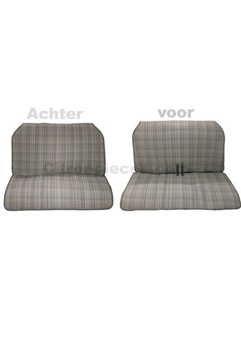  2CV Set 2CV bekleding grijs stof laatste type Citroën 2CV 